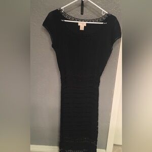 Elegant Black Knit Dress